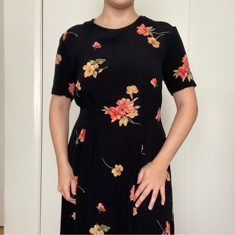Vintage Floral Maxi Dress